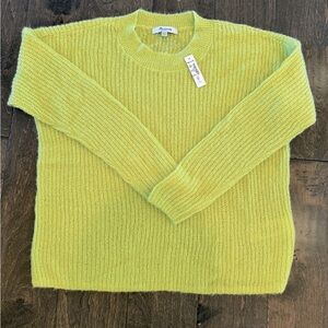 Madewell Alpaca Blend Ribbed Crewnck Sweater New With Tags, XXS